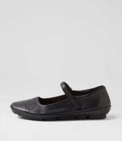 Women SUPERSOFT Comfort|Flats-Valuable Black Leather Flat Shoes