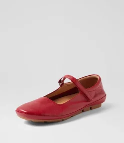 Women SUPERSOFT Comfort|Flats-Valuable Dark Red Leather Flat Shoes