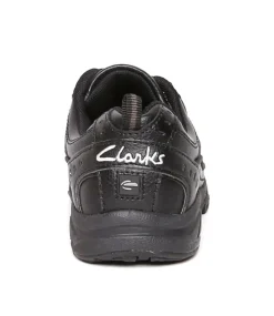 CLARKS Sport School Shoes|Junior School Shoes-VANCOUVER LACE BLACK