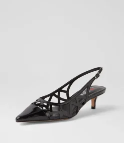 Women I LOVE BILLY Heels-Vanter Black Patent Pu Heels