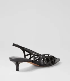 Women I LOVE BILLY Heels-Vanter Black Patent Pu Heels