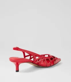 Women I LOVE BILLY Heels-Vanter Dark Red Patent Pu Heels