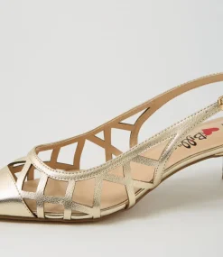 Women I LOVE BILLY Heels-Vanter Pale Gold Heels