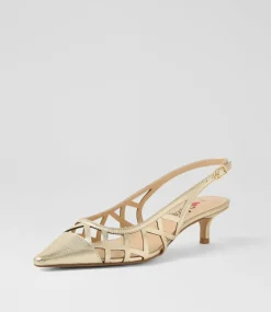 Women I LOVE BILLY Heels-Vanter Pale Gold Heels
