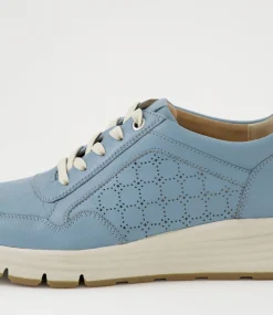 Women SUPERSOFT Comfort|Sneakers-Varrina Light Denim Leather Sneakers