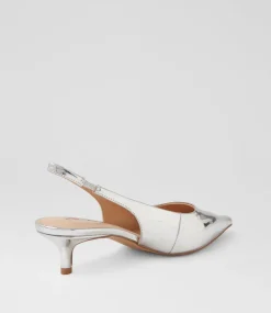 Women I LOVE BILLY Heels-Varsai Silver Mirror Heels