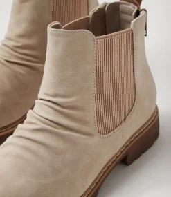 Women I LOVE BILLY Boots-Veleen Misty Nubuck Pu Chelsea Boots