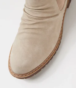 Women I LOVE BILLY Boots-Veleen Misty Nubuck Pu Chelsea Boots