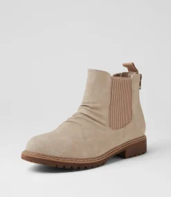 Women I LOVE BILLY Boots-Veleen Misty Nubuck Pu Chelsea Boots