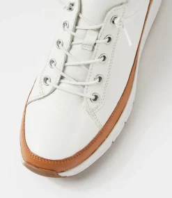 Women SUPERSOFT Comfort|Sneakers-Vellie New Tan White Leather Sneakers
