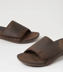 COLORADO Casuals|Sandals-Vercat Aztec Crazyhorse Leather Slides