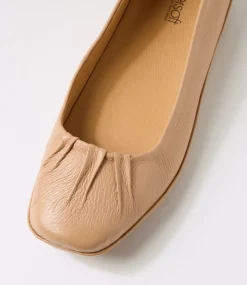 Women SUPERSOFT Comfort|Flats-Versatile Light Cafe Leather Flat Shoes
