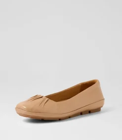 Women SUPERSOFT Comfort|Flats-Versatile Light Cafe Leather Flat Shoes