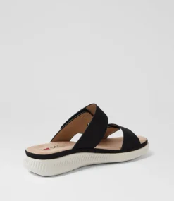 Women I LOVE BILLY Flats|Sandals-Vertinda Black Sandals