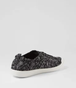 Women BLOWFISH Sneakers-Vex Black Bandana Canvas Sneakers