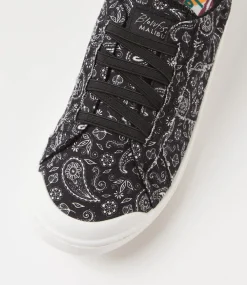 Women BLOWFISH Sneakers-Vex Black Bandana Canvas Sneakers