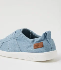 Women BLOWFISH Sneakers-Vex Denim Wash Fabric Sneakers