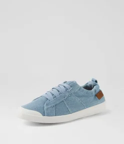 Women BLOWFISH Sneakers-Vex Denim Wash Fabric Sneakers