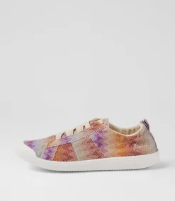 Women BLOWFISH Sneakers-Vex Natural Zigzag Canvas Sneakers