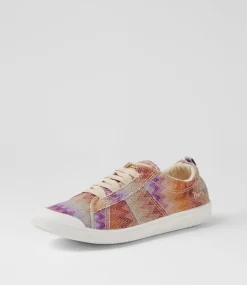 Women BLOWFISH Sneakers-Vex Natural Zigzag Canvas Sneakers
