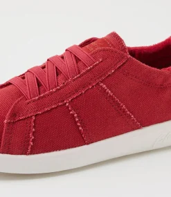 Women BLOWFISH Sneakers-Vex Pompeeian Red Canvas Sneakers