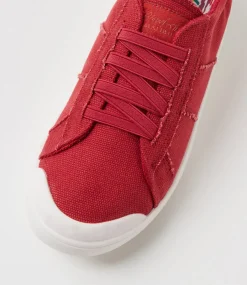 Women BLOWFISH Sneakers-Vex Pompeeian Red Canvas Sneakers