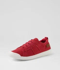 Women BLOWFISH Sneakers-Vex Pompeeian Red Canvas Sneakers