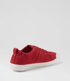 Women BLOWFISH Sneakers-Vex Pompeeian Red Canvas Sneakers