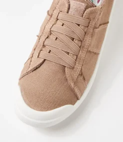 Women BLOWFISH Sneakers-Vex Warm Taupe Canvas Sneakers