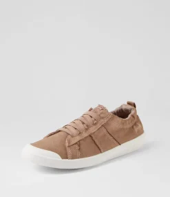 Women BLOWFISH Sneakers-Vex Warm Taupe Canvas Sneakers