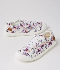 Women BLOWFISH Sneakers-Vex White Boho Canvas Sneakers