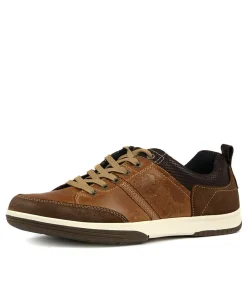 COLORADO Sneakers|Casuals-Victor Tan-Brown Leather Sneakers