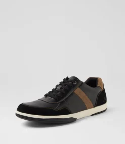 COLORADO Sneakers|Casuals-Vitor Black Leather Sneakers