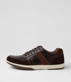 COLORADO Sneakers|Casuals-Vitor Dark Brown Leather Sneakers