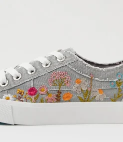 Women BLOWFISH Sneakers-Vivid Fog Grey Canvas Sneakers