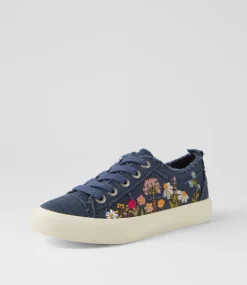 Women BLOWFISH Sneakers-Vivid Pure Navy Canvas Sneakers