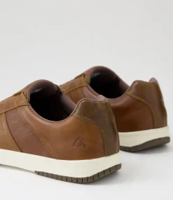 COLORADO Sneakers|Casuals-Viyo Cognac Pull Up Leather Sneakers