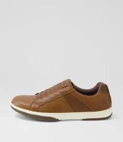 COLORADO Sneakers|Casuals-Viyo Cognac Pull Up Leather Sneakers