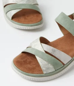 Women I LOVE BILLY Sandals|Flats-Vollisse Sage Multi Sandals