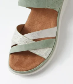 Women I LOVE BILLY Sandals|Flats-Vollisse Sage Multi Sandals