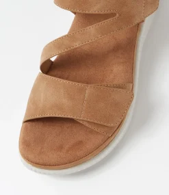 Women I LOVE BILLY Flats|Sandals-Volutae Tan Sandals