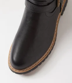 Women I LOVE BILLY Boots-Vulmo Black Crush Ankle Boots