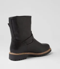 Women I LOVE BILLY Boots-Vulmo Black Crush Ankle Boots