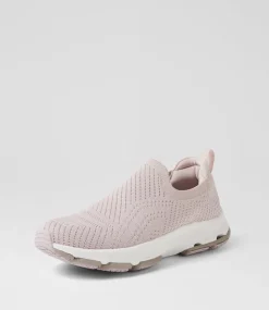 Women SUPERSOFT Comfort|Sneakers-Walking Light Mauve Knit Sneakers