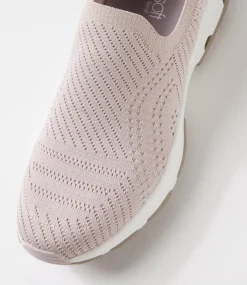 Women SUPERSOFT Comfort|Sneakers-Walking Light Mauve Knit Sneakers