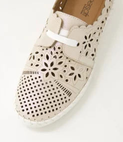 Women SUPERSOFT Comfort|Flats-Wallis Nude Shimmer Leather Lace Up Flats