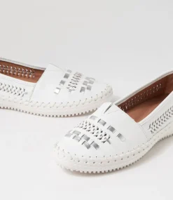 Women SUPERSOFT Comfort|Loafers-WANDIES SU WHITE SILVER LEATHER