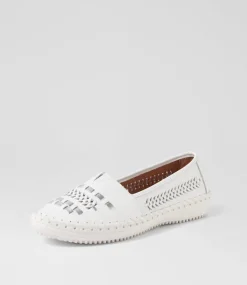 Women SUPERSOFT Comfort|Loafers-WANDIES SU WHITE SILVER LEATHER
