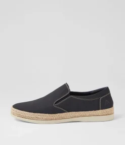 COLORADO Casuals-Wapri Navy Nubuck Flat Shoes