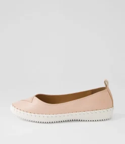 Women SUPERSOFT Comfort|Flats-Waverley Blush Leather Flat Shoes